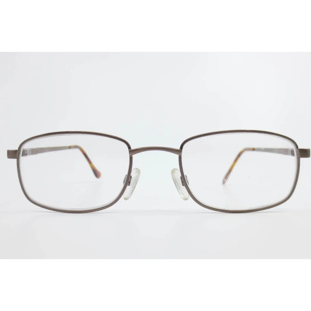 Titmus T264 ANB CS64 Z87-2 Brown Metal Rectangular Safety Eyeglass Frames
